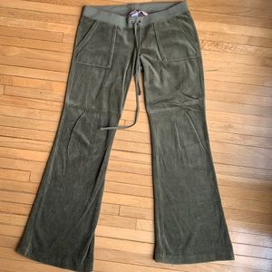 Army green Juicy Couture pants